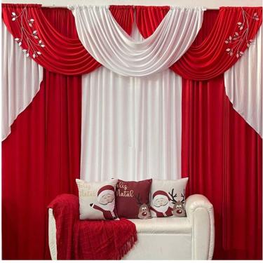 Imagem de Cortina Afro 3 Metros Sala Quarto Para Varão - Branca