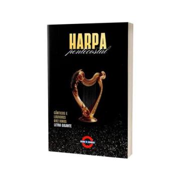 Imagem de Harpa Pentecostal Letra Gigante  Capa Brochura Preta Novo - Kings Cros