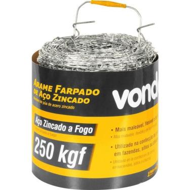 Imagem de Arame Farpado 250kgf 250 Metros - Vonder