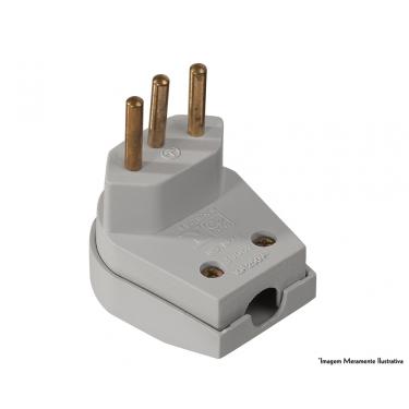 Imagem de Plug Macho Forte 2P+T 10A/250V Cz 39062 Pfpb10-3 c/10pcs