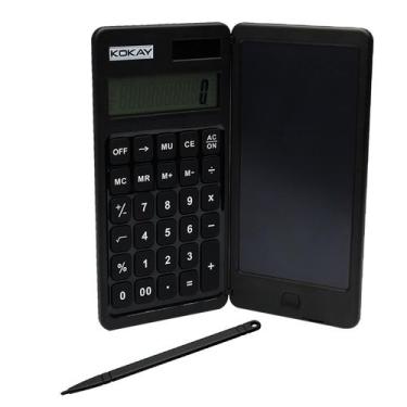 Imagem de Calculadora Dobrável 10 Dígitos Com Tablet De Escrita Em Lcd - KOKAY, 