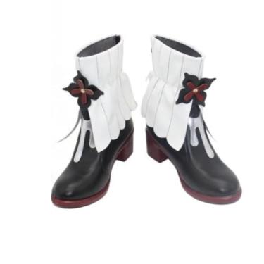Imagem de COSGOGO Botas de salto alto para cosplay de 7 de março para Game Honkai: Sapatos de anime Star Rail para convenções e Halloween tamanho feminino masculino, Multi, 39