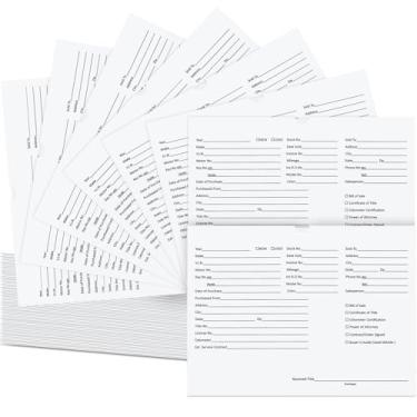 Imagem de Watersay 120 peças de jaquetas de revendedor de veículos de 23 x 30 cm para vendas de carros 14,5 kg envelopes impressos coloridos suprimentos para concessionárias pastas automotivas para