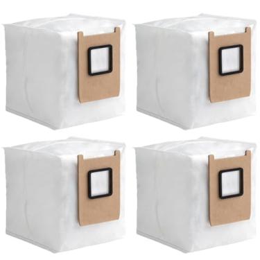 Imagem de MZY LLC 4 sacos de pó para aspirador de pó Omni Eufy E25/E28, saco de vácuo de substituição com capacidade de 3L, saco de coleta de poeira de alta eficiência, filtragem eficaz à prova de vazamentos