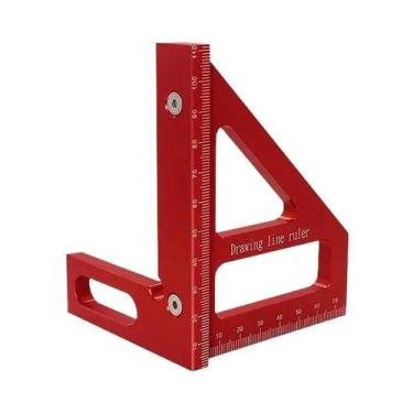 Imagem de Régua Triangular De Alumínio De Alta Precisão Para Carpintaria, Esquad