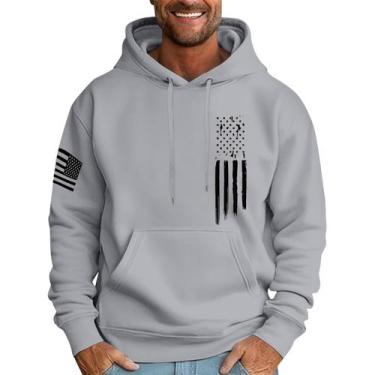 Imagem de Moletom masculino com capuz MLYYJCKG, moderno, de lã de grandes dimens