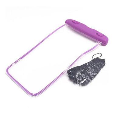 Imagem de Capa Bolsa Celular A Prova D'água Proteção Mergulhos Lilás