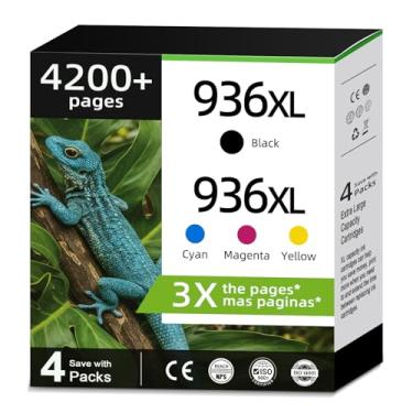 Imagem de Cartuchos de tinta 936XL cor preta combo de substituição para HP 936 XL HP936 HP936XL para OfficeJet Pro 9125e 9135e 9120e 9122e 9128e 9110 9120b 9120 9110b 9130 9130e 9110e 9110e Impressora 130b