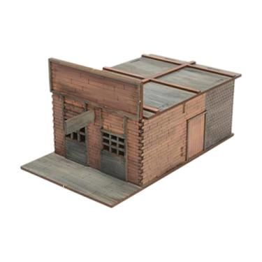 Imagem de menolana Kit de modelo de construção de cidade em escala 1/72, quebra-cabeças 3D de madeira para adultos, diorama faça você mesmo, modelo de arquitetura para, Prisão