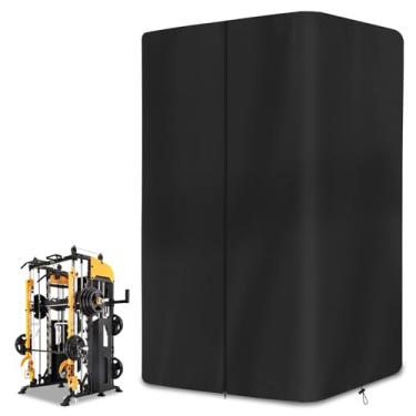 Imagem de Capas de rack de academia, capas de agachamento, capa de gaiola Oxford 600D resistente com zíper, proteção UV à prova d'água à prova de poeira – capa de equipamento de ginástica para academia em casa