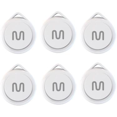Imagem de Kit 6 Rastreadores Bluetooth Multi MTag Branco - TAG01K4