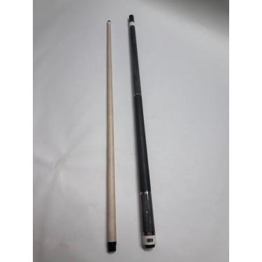 Imagem de Teekerwang Taco de sinuca 147.3 cm 19 567.0 g 2 peças com ponta de 12,5 mm, taco de bilhar canadense Maple Pro, para adultos/iniciantes/jogadores profissionais. (Cinza-03)