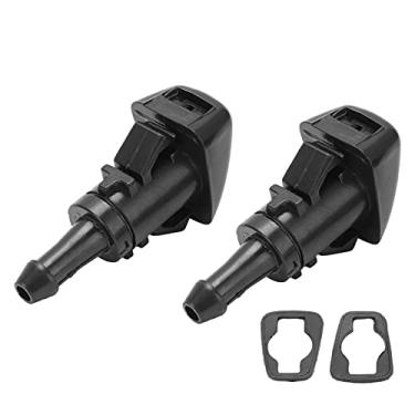 Imagem de Limpeza rápida, construção robusta, instalação sem complicações, bocal de lavagem de para-brisa adequado para Soul 2008-2011 Ix35 2010-2014, feito de material ABS, substituição padrão OE