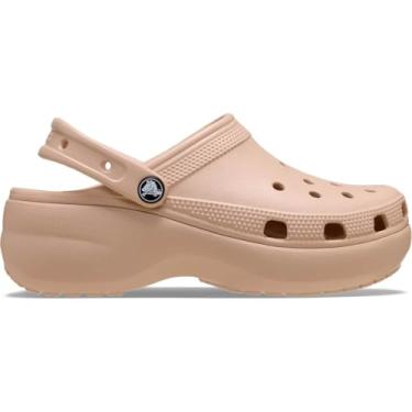 Imagem de Crocs Tamanco plataforma clássico feminino, Caramelo rosa, 5 UK M/ 6 UK W (M6W8)