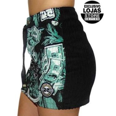 Imagem de Cyclone Saia Veludo Money Heavy PRETO G/L-Feminino