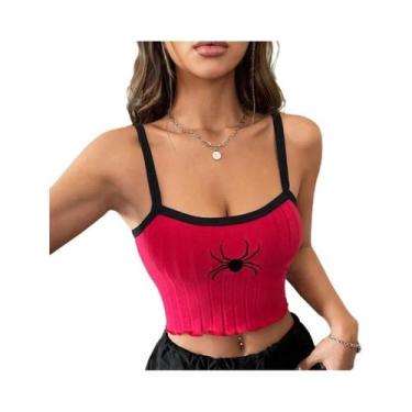 Imagem de Camiseta Regata Rosa Y2K Para Mulheres, Sem Mangas, Estilo Punk Haraju