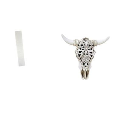 Imagem de Whtkoph Abajur para Sala de Estar com Escultura Tribal de Cabeça de Touro. Peça única para Luminária de Chão E Parede, Ideal para Decoração de Escritório, Cas