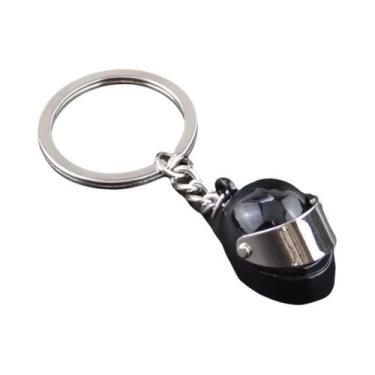 Imagem de Chaveiro De Capacete De Motocicleta 3D Para Homens, Mini Modelo Estére