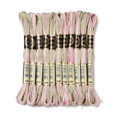Imagem de Linha de costura de poliéster de cerca de 87,5 metros, linhas de costura rosa de 6 camadas de 0,5 mm, cordão de costura manual multiuso para alfaiataria de máquina de mão, emergência e viagens faça