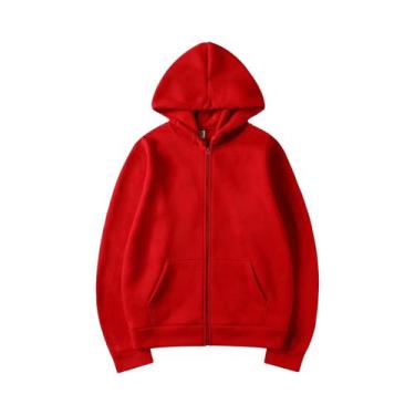 Imagem de Cardigan Com Capuz De Lã De Cordeiro Quente Para Homens E Mulheres Com