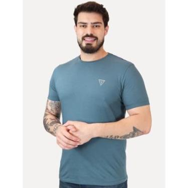 Imagem de Camiseta Guess Masculina Light Icon Azul Turquesa-Masculino