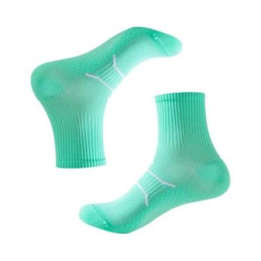 Imagem de Meias De Compressão Respiráveis Antiderrapantes Para Corrida Masculina