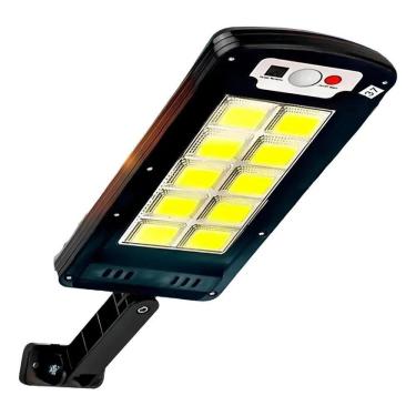 Imagem de 2X Luminária Solar Luz Led Sensor Presença Poste Parede Fo