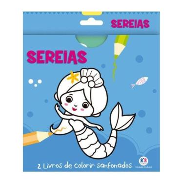 Imagem de Sereias - 2 Livros De Colorir Sanfonados