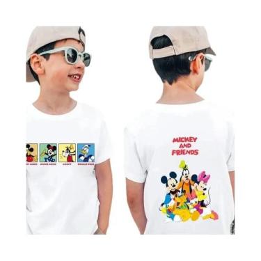 Imagem de Camisetas De Algodão Disney De Verão Para Família, Casal E Crianças, C