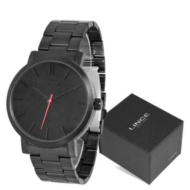 Imagem de Relógio Masculino de Pulso Lince Original Preto Resistente