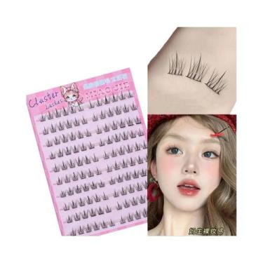 Imagem de Cílios Postiços Naturais Autoadesivos C-Curled De Grande Capacidade Se