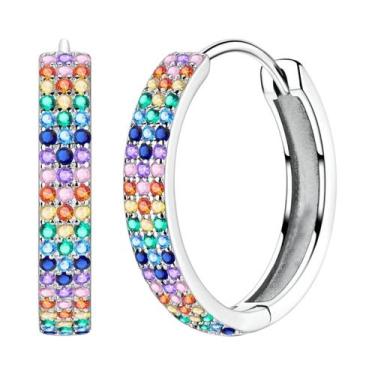 Imagem de Brinco original 925 prata esterlina cereja arco pendientes para mulher