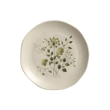 Imagem de Prato Sobremesa Em Cerâmica Orgânico Ammi 19,5cm Porto Brasil