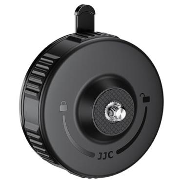 Imagem de JJC Suporte de ventosa portátil para câmera com parafuso macho de 1/10.2 cm, suporte de sucção a vácuo Twist-Lock compatível com DJI Action 6/5 Pro/4, Gopro Hero 13/12, Insta360 X5 X4 e telefones para