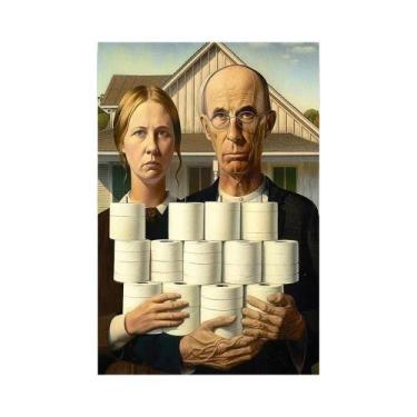 Imagem de Pôster De Arte De Parede Vintage Com Humor Para Banheiro, Pintura Em T