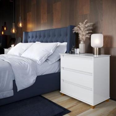 Imagem de Mini Cômoda Quarto Valentine cor Branco - Comprar Moveis em Casa - Com