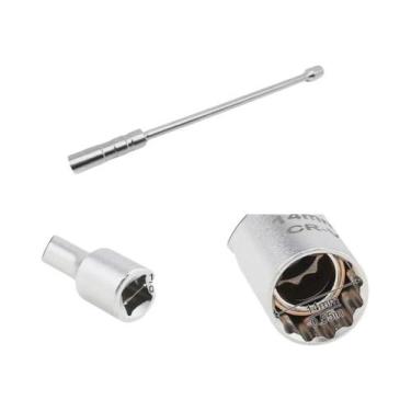 Imagem de Soquete Magnético Para Vela De Ignição 14mm 16mm Com Encaixe De 3/8, 1