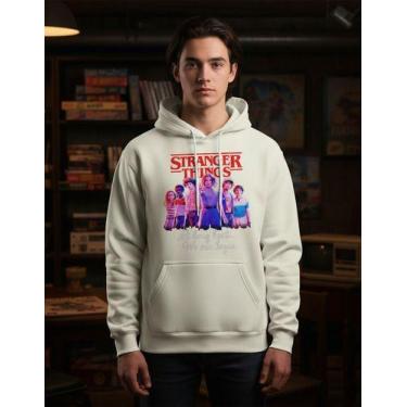 Imagem de Moletom Capuz Stranger Things At Long Last We Con Begin - - Missionari