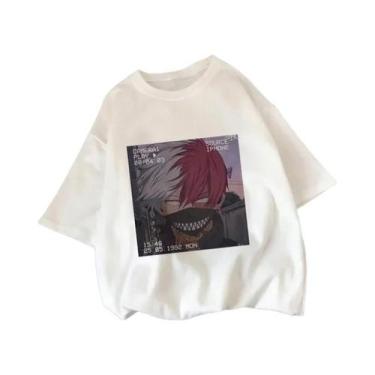 Imagem de Camiseta Feminina De Verão Com Estampa My Hero Academia Shoto Todoroki