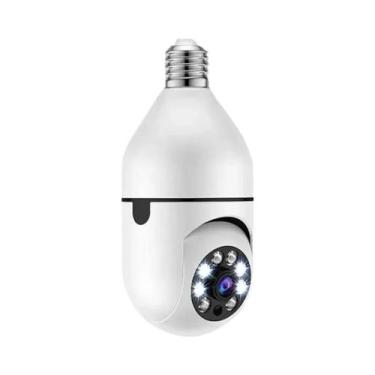 Imagem de Câmera IP WiFi 8MP E27 Tipo Lâmpada, Monitor De Bebê Sem Fio Com Rastr