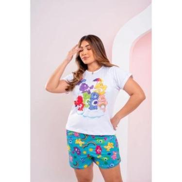 Imagem de Pijama Baby Doll Manga Curta Personagens Ursinhos Carinhosos-Feminino