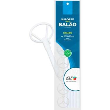 Imagem de Suporte para Balão Branco 50CM  Pacote com 05 Unidades - KLF Festas