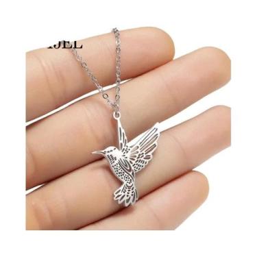 Imagem de Colar Com Pingente De Ferradura Em Aço Inoxidável Cavalo E Menina, Joi