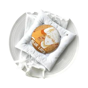 Imagem de Broche De Metal Macio Em Formato De Emblema Amine B-Blues Locks, Pin D