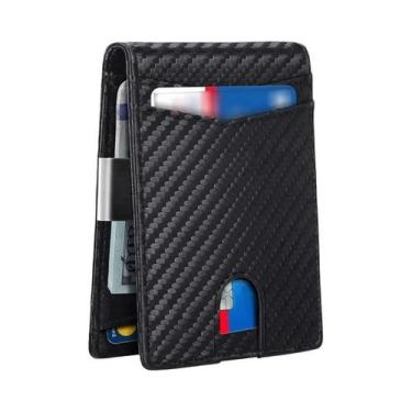 Imagem de Porta-cartões Masculino Com Bloqueio RFID, Carteira Minimalista, Bolsa