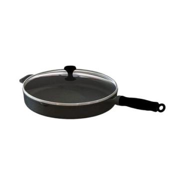 Imagem de Frigideira Com Cabo De Silicone Preto Tampa De Vidro 26Cm - Libaneza