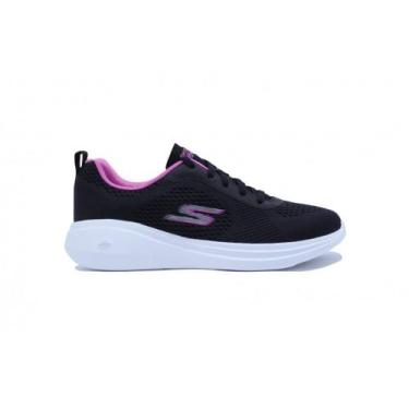 Imagem de Tenis Skechers Go Run Fast Glide - feminino - preto e branco, Pto, Bco