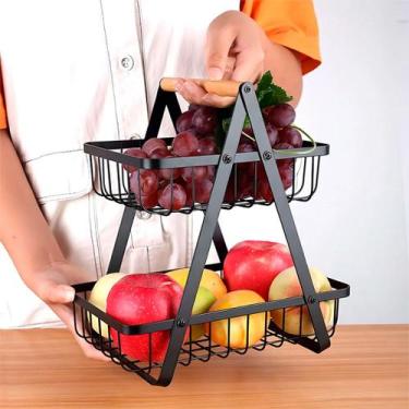 Imagem de Fruteira de Mesa ou Cesto Multiuso Organizador para Casa Cozinha - DOL