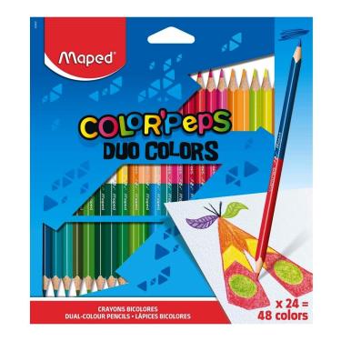 Imagem de Lápis de Cor Maped Duo Colors Color Peps 48 Cores
