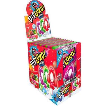 Imagem de Pirulito Dip Loko Boom Space  Display Com 15 Unidades - Danilla Foods
